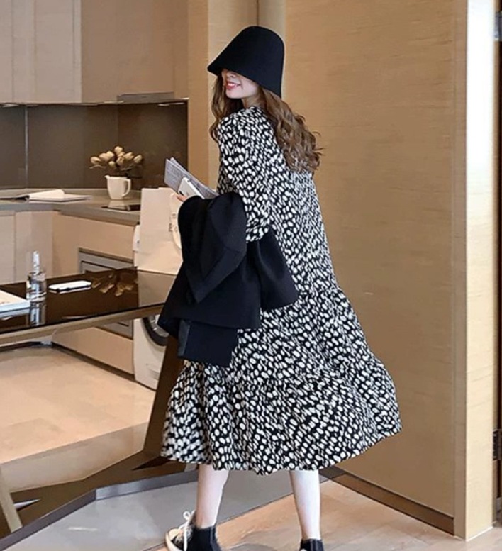 ワンピース デート モテアイテム フレアワンピース ロング丈 長袖 シフォン 可愛い きれいめ 上品 おしゃれ かっこいい 可愛い ラブリー キュート ガーリー クール モード系 セクシー