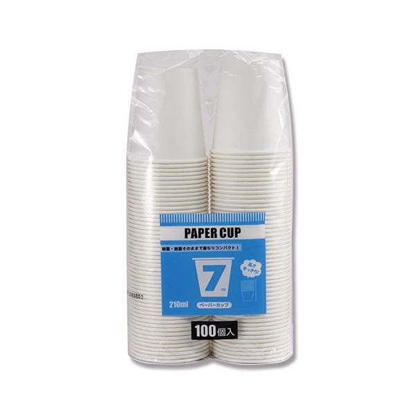 シモジマHEIKO S.T.ペーパーカップ エコノミータイプ 7オンス(210ml) ホワイト 口径73mm #0045360231セット(2000個:100個×20パック)