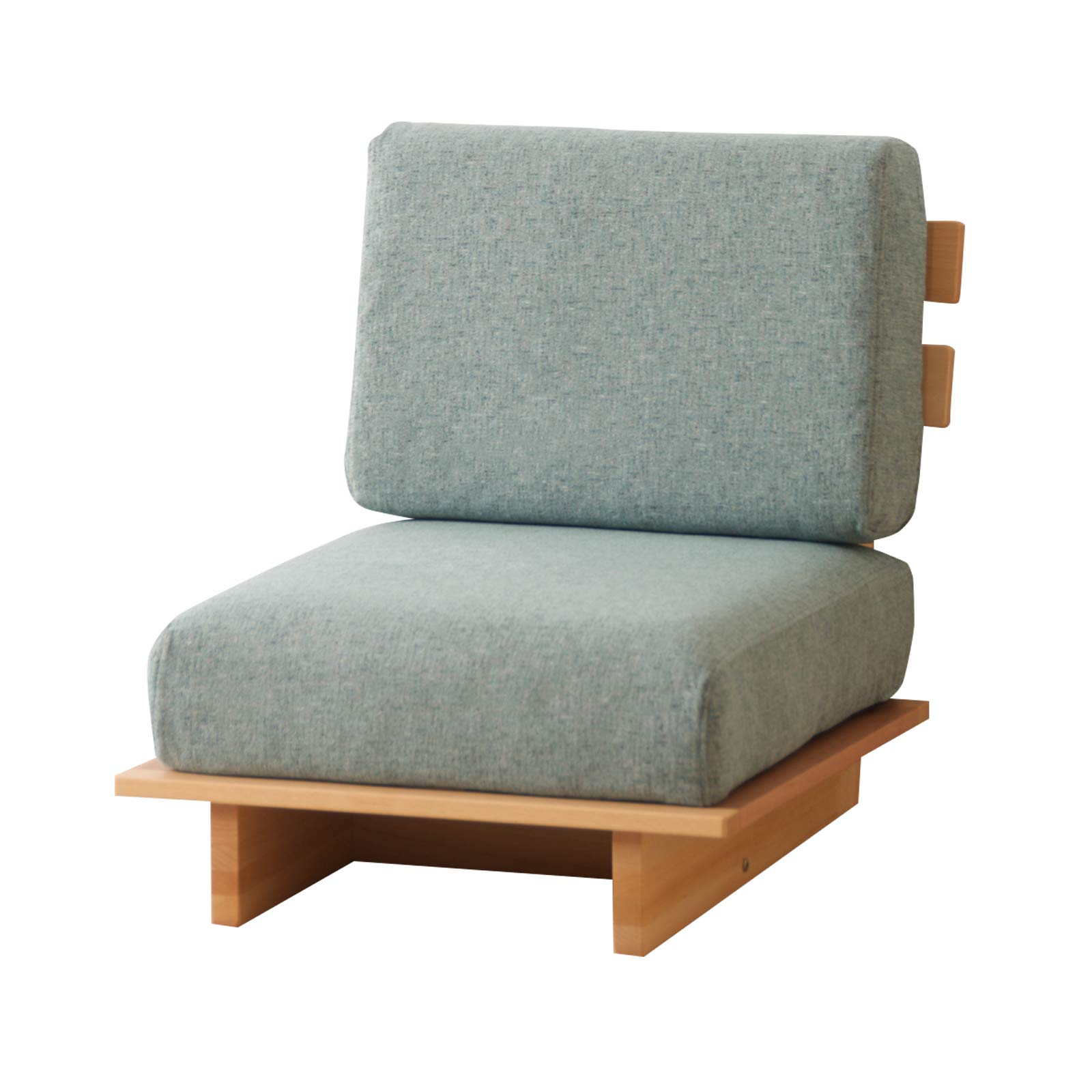 ソファ「Myy（ミイ）【１人掛け】」 (フレーム：ナチュラル ブルー（BL）)