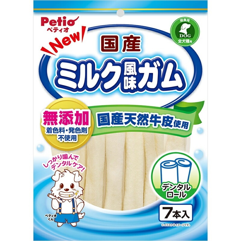 （まとめ買い）NEW国産ミルク風味ガム ロール 7本入 犬用おやつ [x10]おやつ