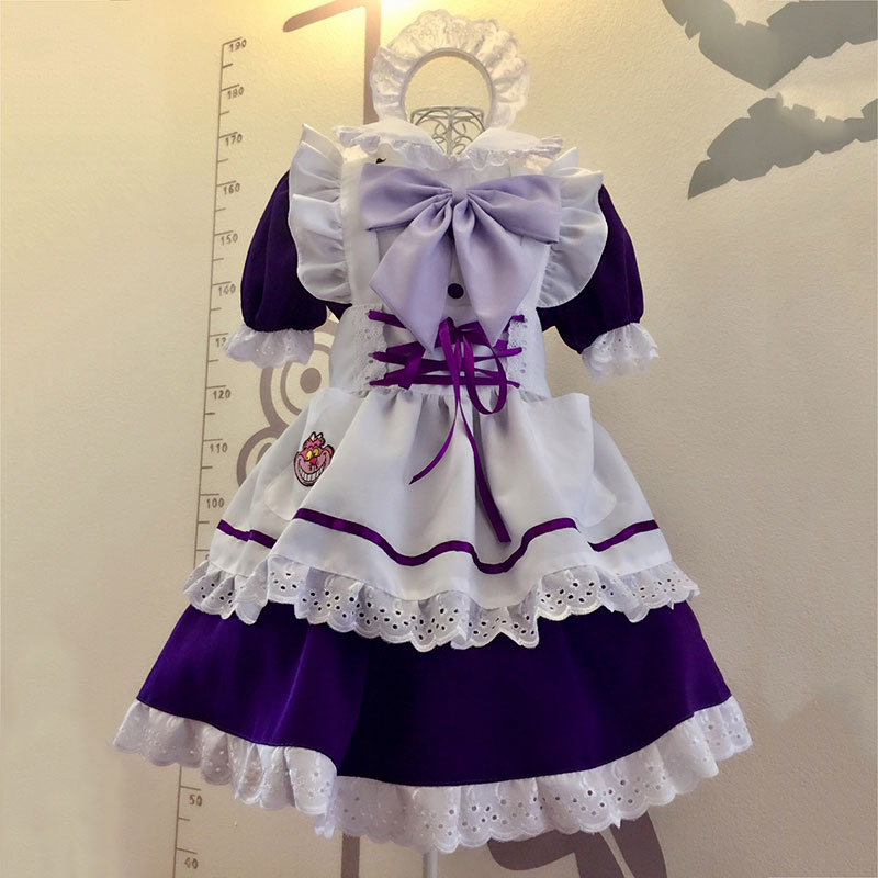 メイド服 4色 荷葉フリル スカート コスプレ衣装 Lolita アリスインワンダーランド