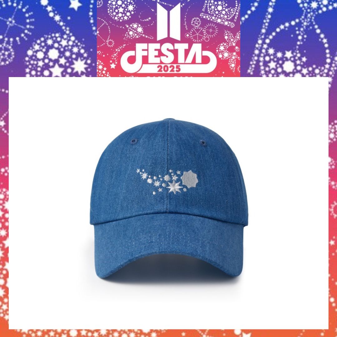 【 国内よりすぐ発送 】 【 公式 】 BTS 12周年 [ 2025 BTS FESTA ] [ デニム風 帽子 ] Ball Cap防弾少年団 グク,V,RM,J-HOPE,ジミン,ジンSUGA
