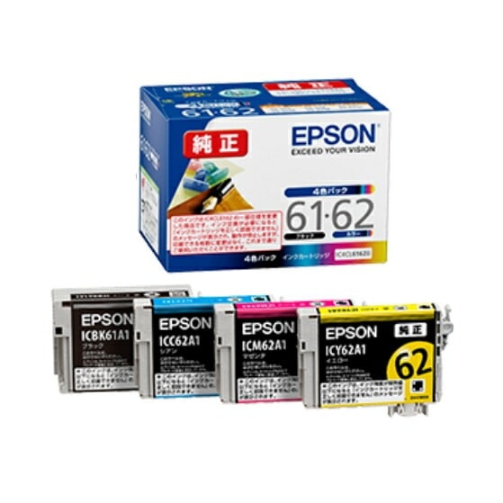 純正 インクカートリッジ 4色パック IC4CL6162B