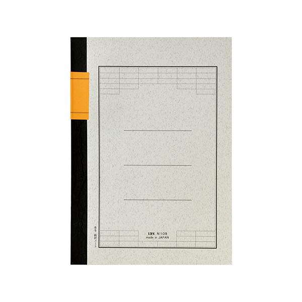 ライフ 統計ノートB5タテ 6.6mm×33行×7列 40枚 N109 1セット(10冊)