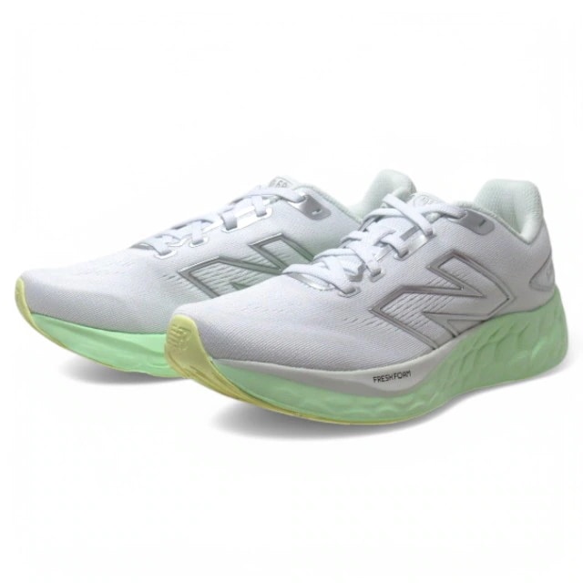 ニューバランス W680 RM8/WHITE-GREEN Fresh Foam 680 V8 D ランニングシューズ スニーカー ウォーキング レディース 靴