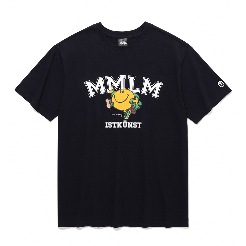 ミスター ハッピー バーシティ 半袖Tシャツ Stray Kidsヒョンジン着用