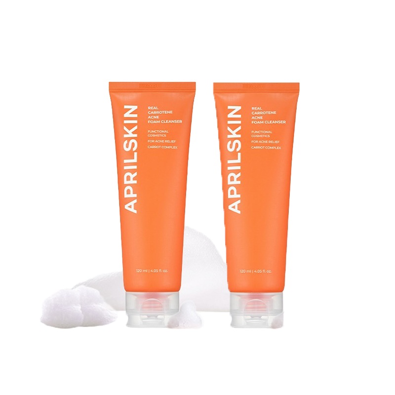 キャロチン アクネ フォームクレンザー 120g new リニューアル 2個