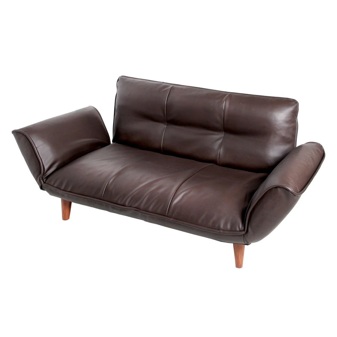 セルタン ローソファー レザー 2人掛けタイプ リクライニング PVC ソファー ソファ ブラウン 44030051 04