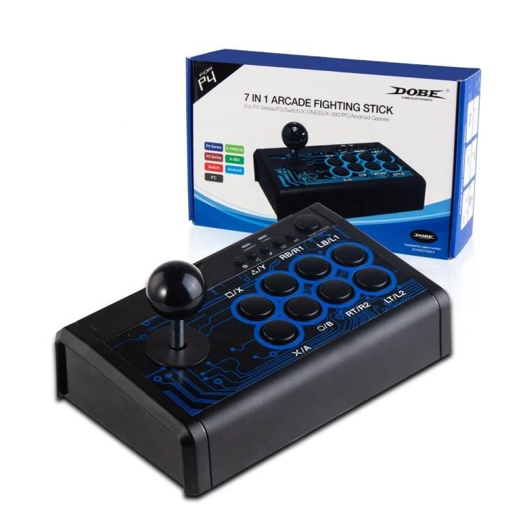 DOBE ゲームスティック PS4/PS3/Switch/Xbox-ONE(X S)/Xbox-360/PC/Android対応 USB接続式 アーケードコントローラー eスポーツに DOBEAFT7