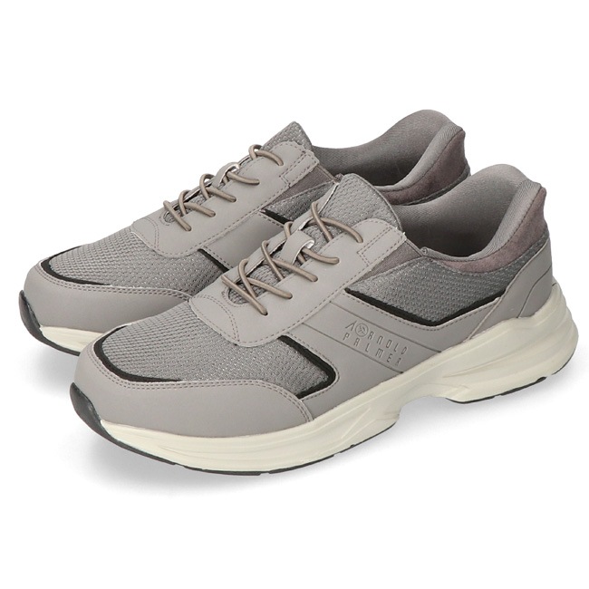 スニーカー メンズ 防水 幅広 甲高 防滑 履きやすい スライドフィット ゴム紐 雨 スリッポン AP0081