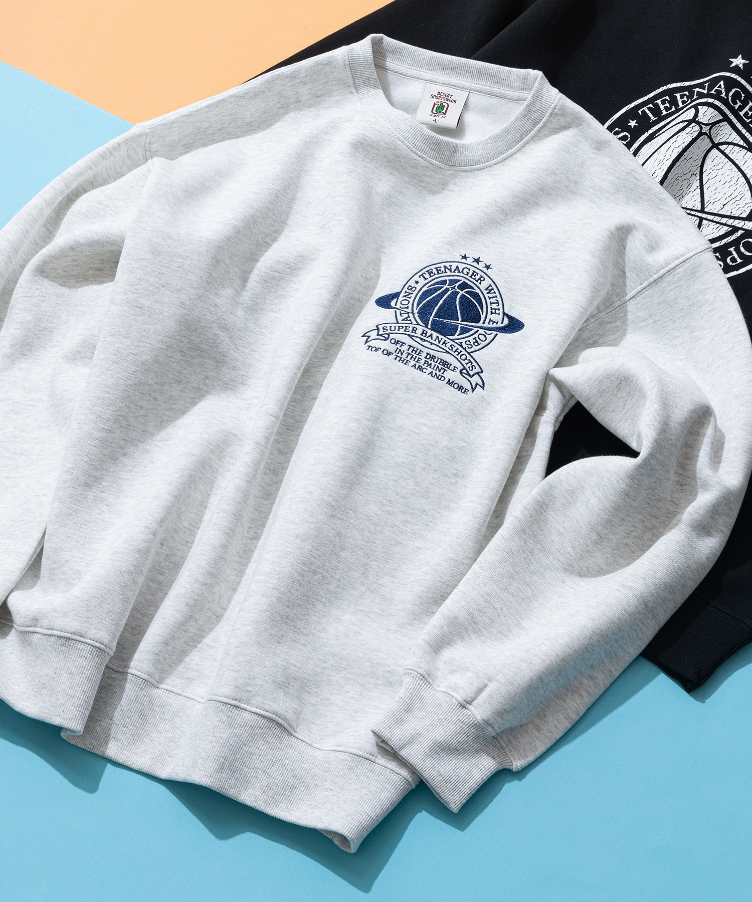 ヘビーウェイト 胸刺繍 クルーネック トレーナー DESERT SPORTSWEAR デザートスポーツウェア