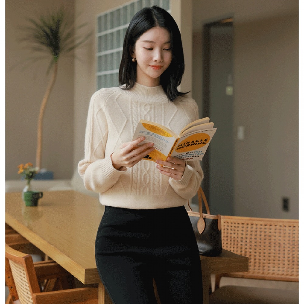 クリック＆ファニーハールズハーフポーラーニット