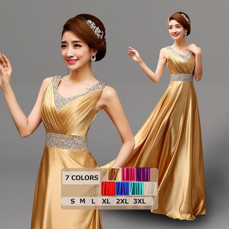 パーティードレス イブニングドレス ワンピース 大きいサイズ 結婚式 披露宴 演奏会 二次会 キレイめ フォーマル Aラインドレス 着痩せ