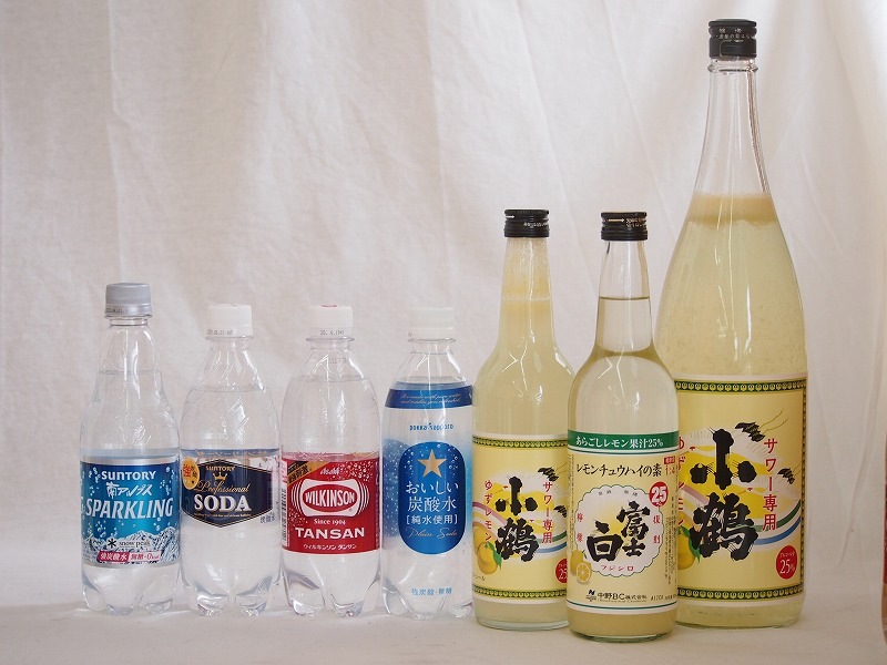 飲み比べ炭酸水で酎ハイ7本セット(ウイルキンソン炭酸水ペット おいしい炭酸水ペット サントリーソーダ