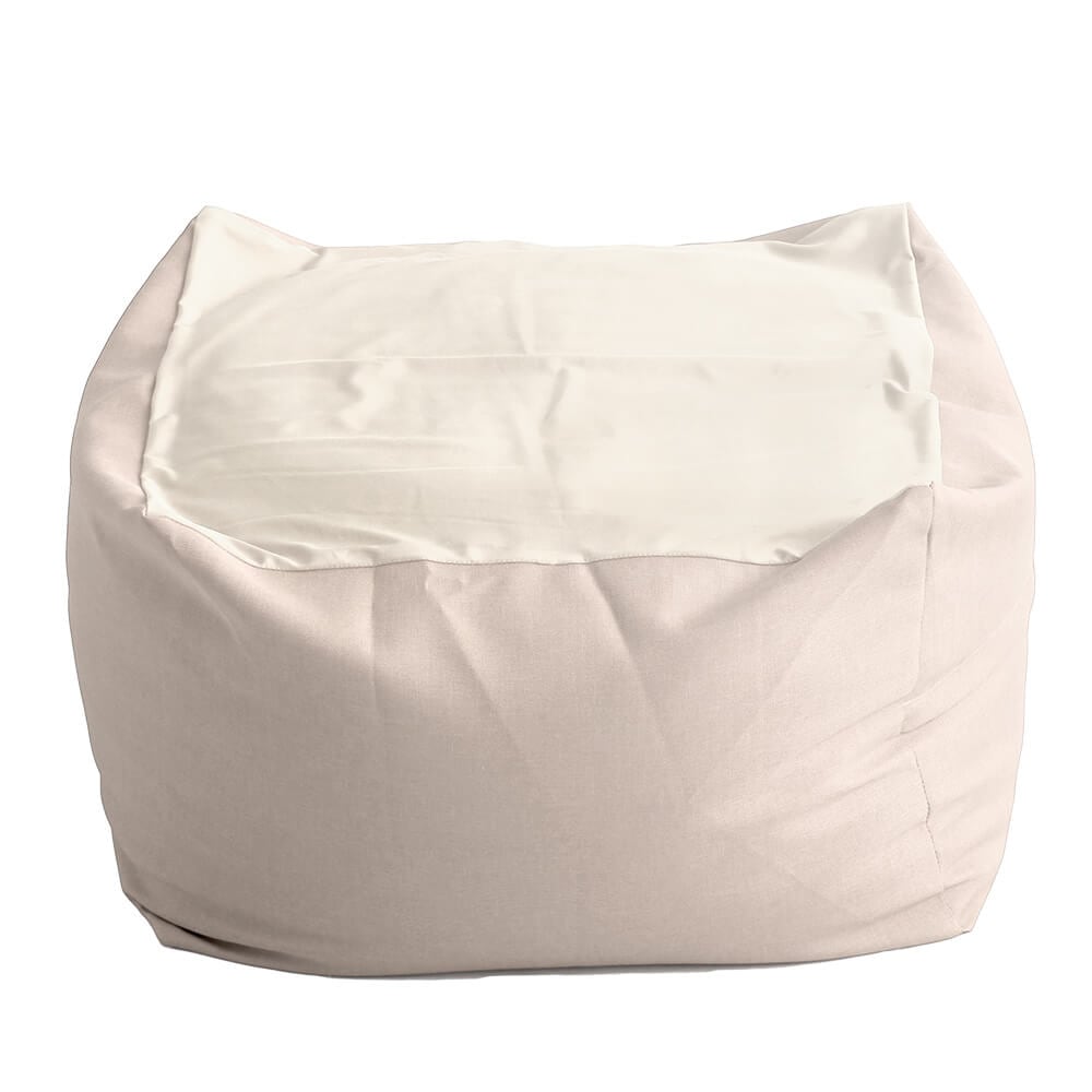 ジャンボなキューブ型ビーズクッション・日本製（Lサイズ）カバーがお家で洗えます Guimauve-ギモーブ-　SH-07-GMV-L-BE　ベージュ