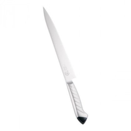 下村工業 龍治 ステンカラー 筋引包丁 24cm ブラック ALY9107