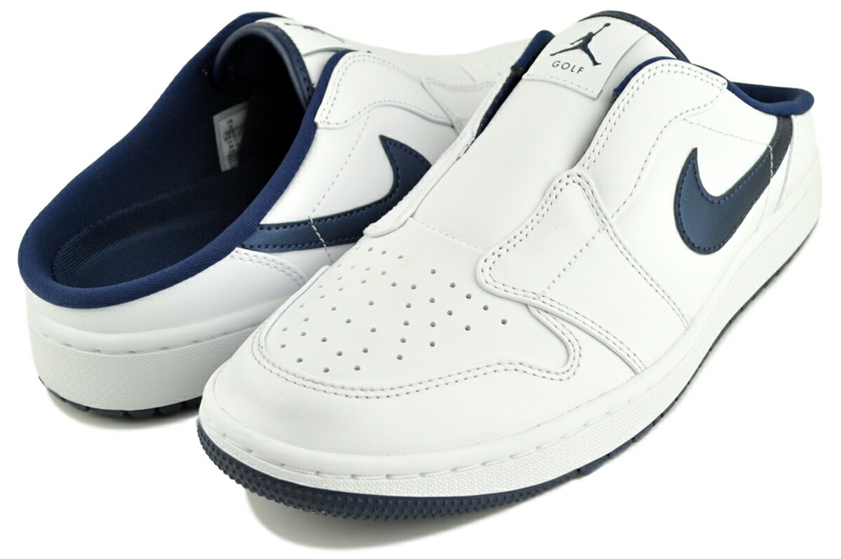 エアジョーダン ミュール ゴルフ ホワイト ミッドナイトネイビー fj1214-103