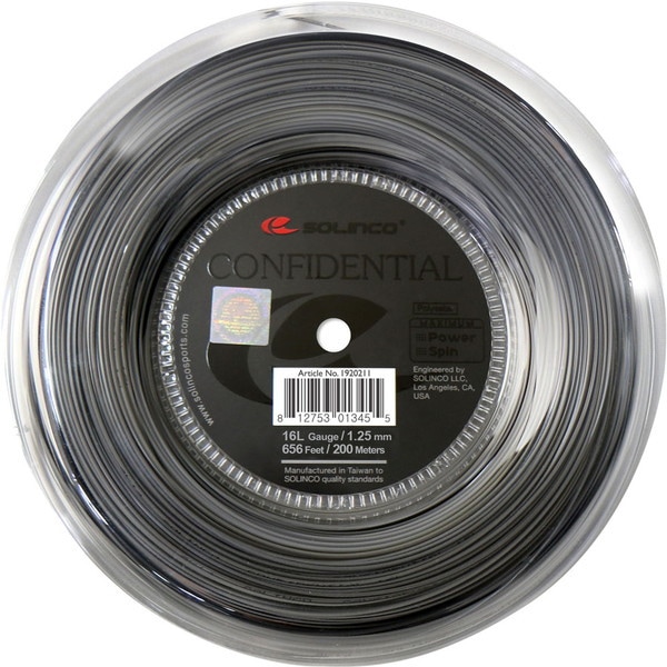 SOLINCO (ソリンコ) 硬式テニス用 ガット コンフィデンシャル 200mロール 1.15mm KSC787R