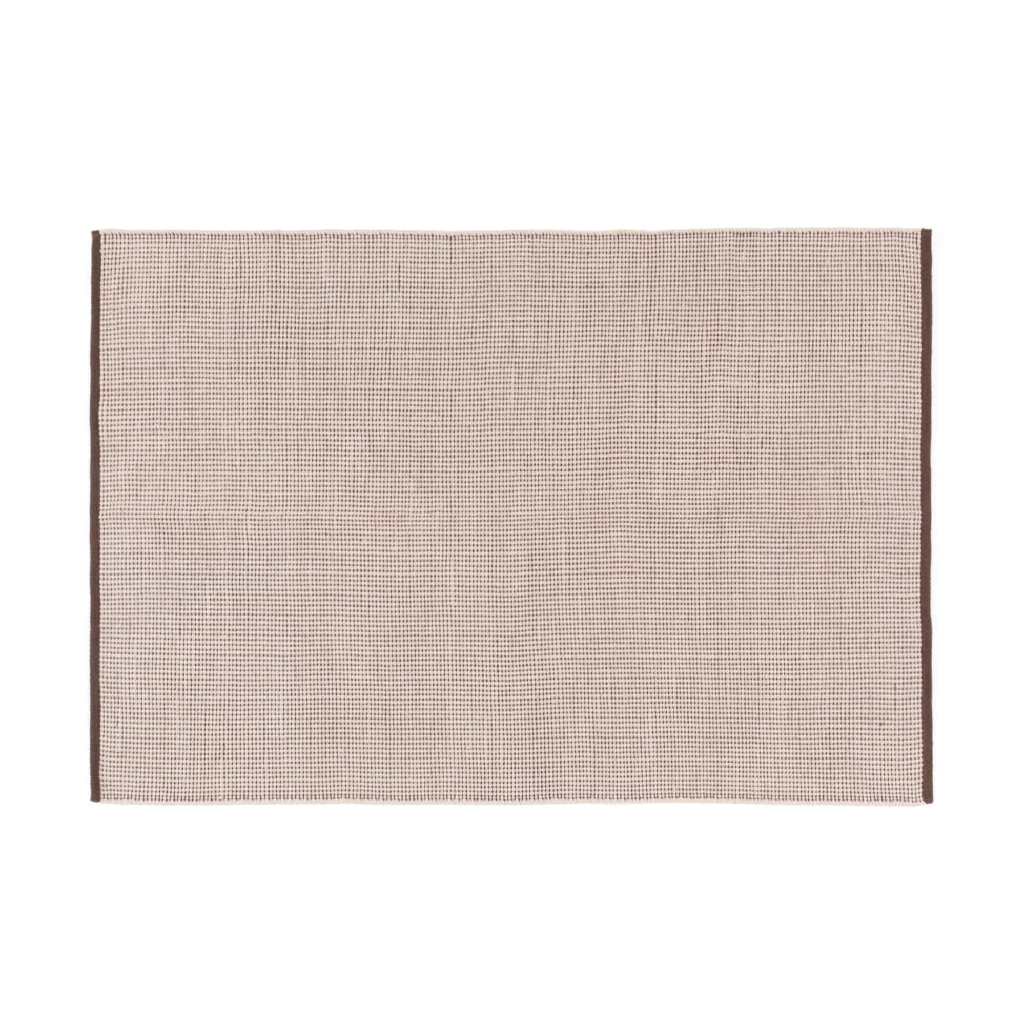 Francfranc フランフラン ナトゥ ラグ M 200cm×140cm ブラウン×パープル 床暖房対応 ホットカーペット対応 こたつ対応 約1.5畳 カーペット 絨毯 インテリア 模様替え