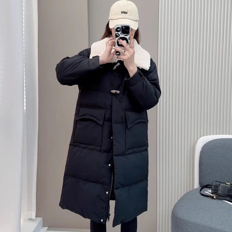 2024冬新作 ロングコート ダウンコート 秋冬マキシ丈アウター 韓国ファッション ロング丈 防寒 フード付き ダウンジャケット アウター 厚手中綿コート レディース 通勤 通学 01