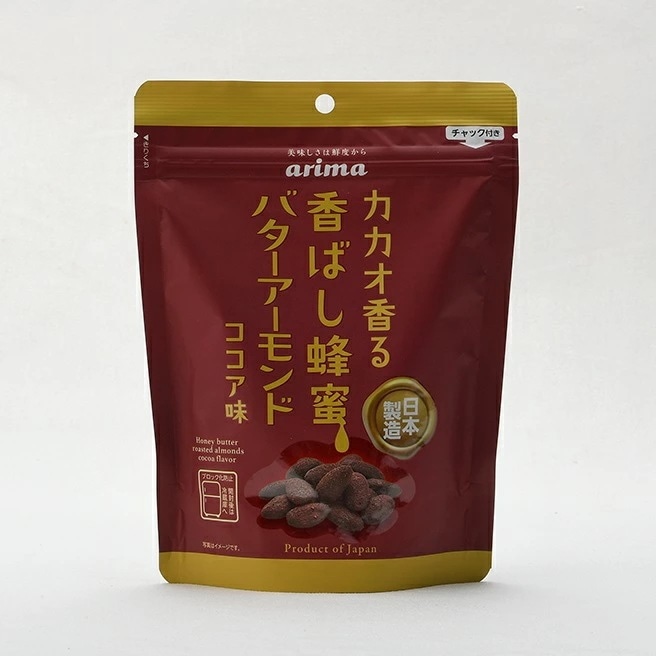 【送料無料】有馬芳香堂 香ばし蜂蜜 バターアーモンド ココア味 180g1ケース/12袋
