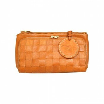 zucchero レザーメッシュ型お財布ショルダー BR ブラウン 40 48917