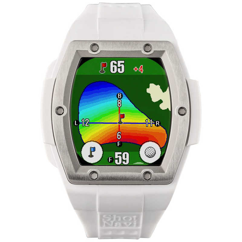ショットナビ　腕時計型GPSゴルフナビ Shot Navi Crest 2 Touch White　Crest2touchWhite