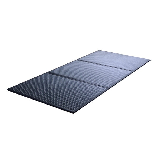 1110781031838 マットレス 三つ折り 日本 国産 畳 カビ防止 置き畳 軽量 梅雨 湿気 対策 新生活 こたつ敷 フロアマット ブラック 約120×210cm メーカー直送