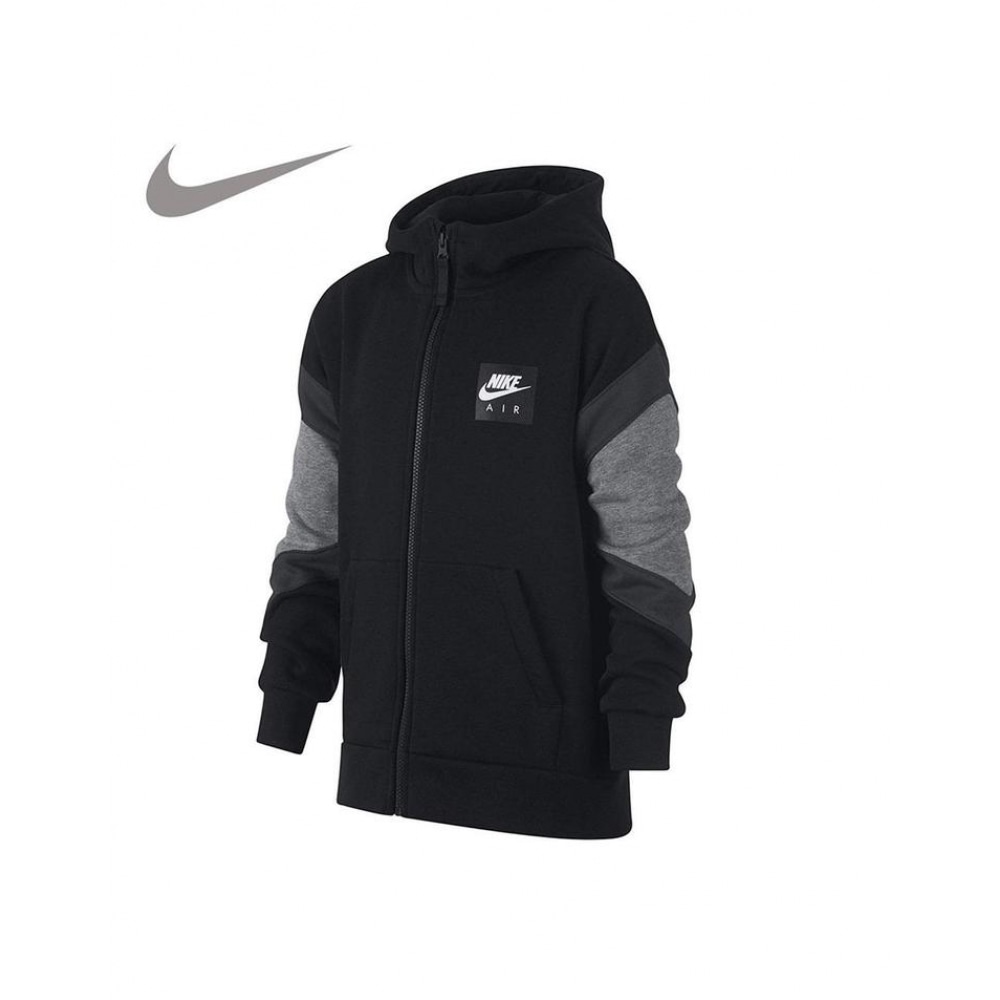 ナイキキッズ NK AIR ブラックフルジップパーカージップアップ 939635-010