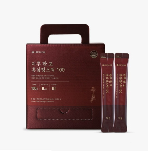 ソウル6年根紅参エキス10gx100砲