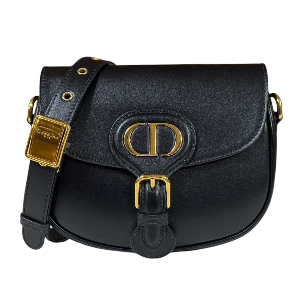 ディオール ボビー スモール ショルダーバッグ レザー M9317UMOL_M900 ブラック Dior 中古