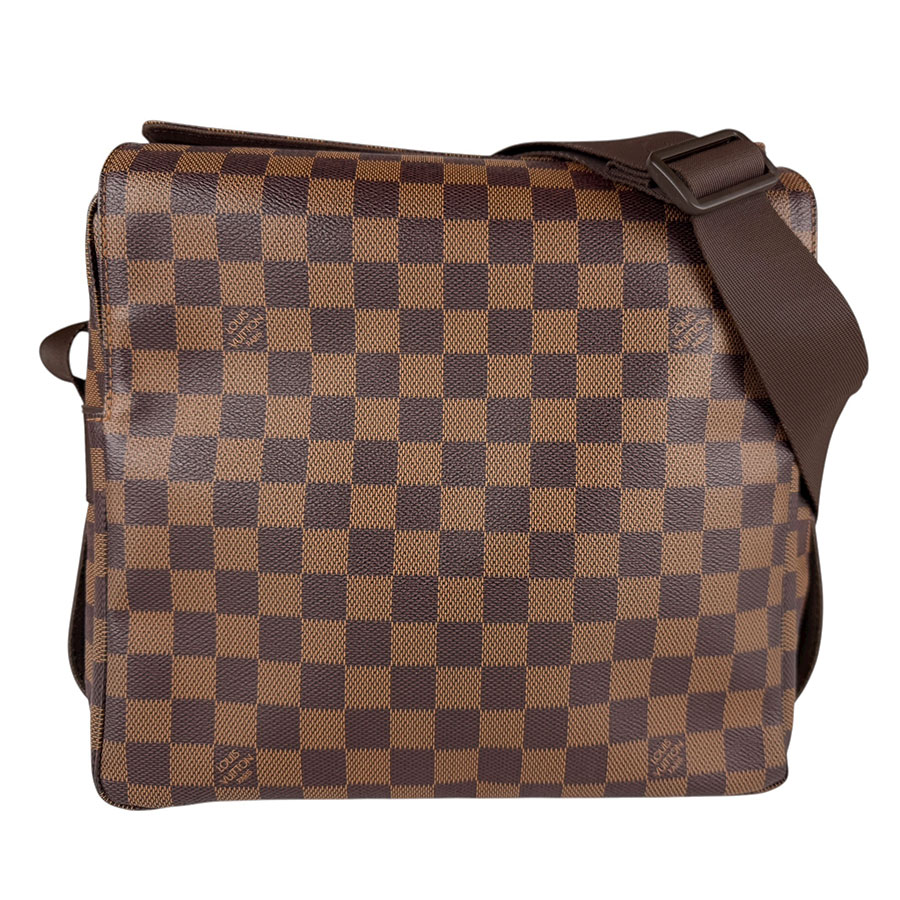 ルイ ヴィトン LOUIS VUITTON 斜め掛けショルダーバッグ ダミエ ナヴィグリオ ダミエキャンバス ブラウン ゴールド メンズ N45255 z7560