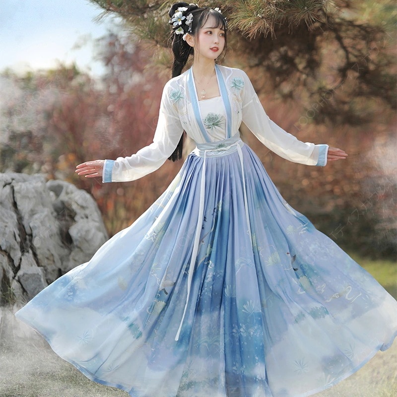 唐装漢服 古典美人服 華流ステージ衣装 古代宮廷風衣装 学園祭パーティーダンス衣装 中華ドレス 写真撮影ドレス 演出服-17