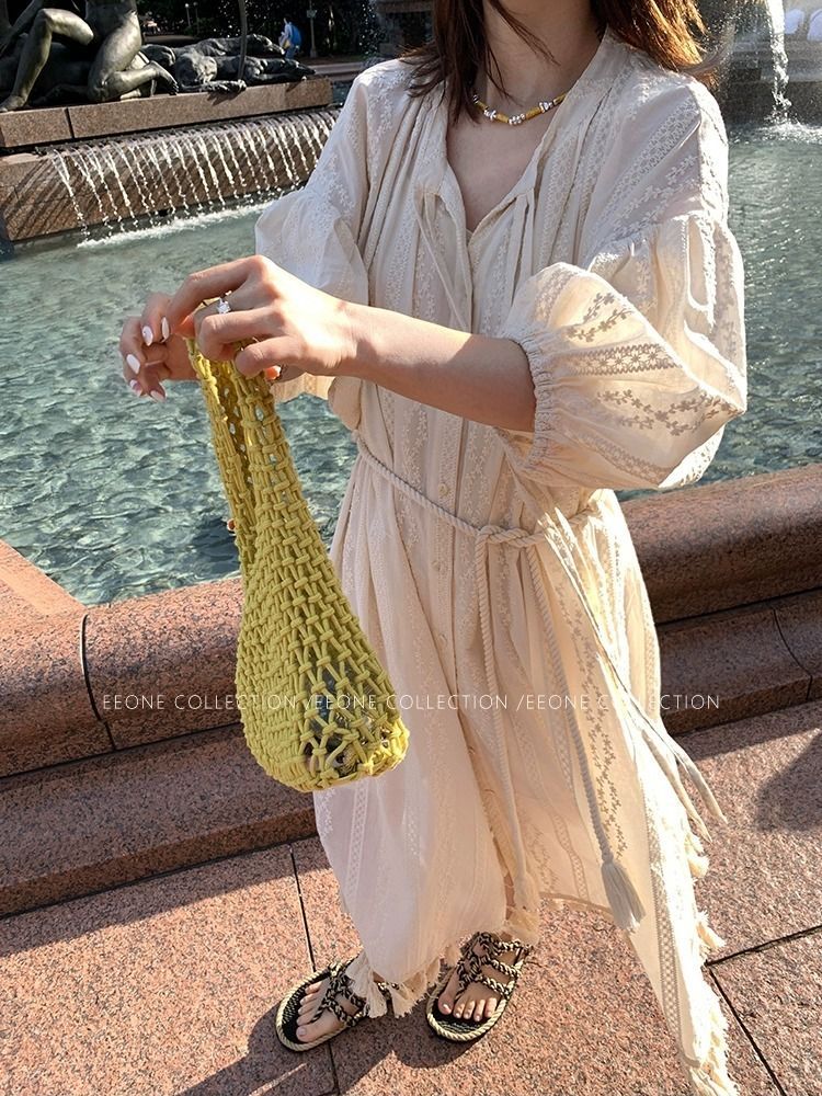 (最安値保証) 今買いたいが特売！リゾート ワンピース 韓国風 接触冷感 薄手 ホームウェア 夏 レディース ロングワンピース