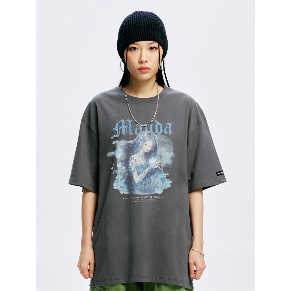 ユースクルー YK MANDA ED.ブリーズボクシーT チャコール