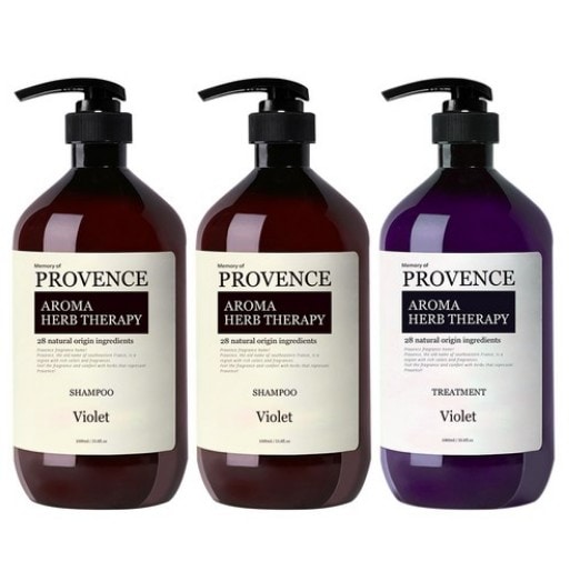 プロバンス アロマハーブシャンプー x 2個 +トリートメントバイオレットの香 (鎮静/弾力/保湿/栄養供給/活力/しわ防止)