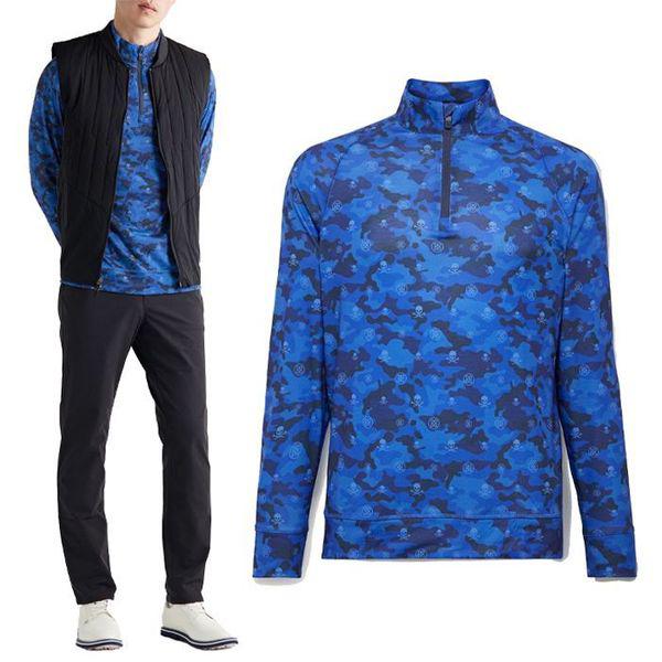 ラックス ステープル ハーフジップ ゴルフ Tシャツ 48875133