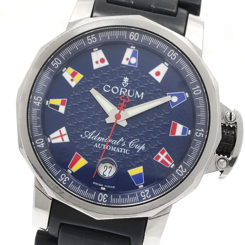 ベルト訳あり コルム CORUM 082.833.20 アドミラルズカップ トロフィー41 デイト 自動巻き メンズ _949249【中古】