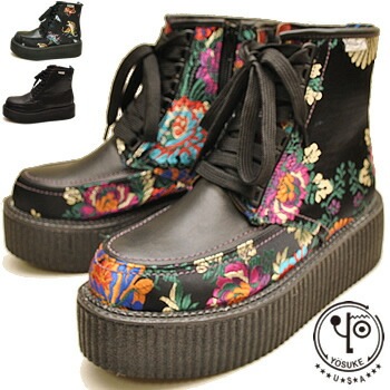 【公式SHOP特典キズ補修液付】 ヨースケ YOSUKE 厚底 ブーツ メンズ ラバーソール ハイカット 5cm厚底フラット