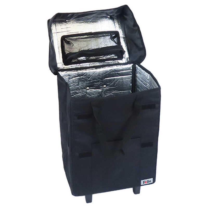 富士商　スマートショッピングバッグエッグホルダー付 FELIO ブラック　F21776