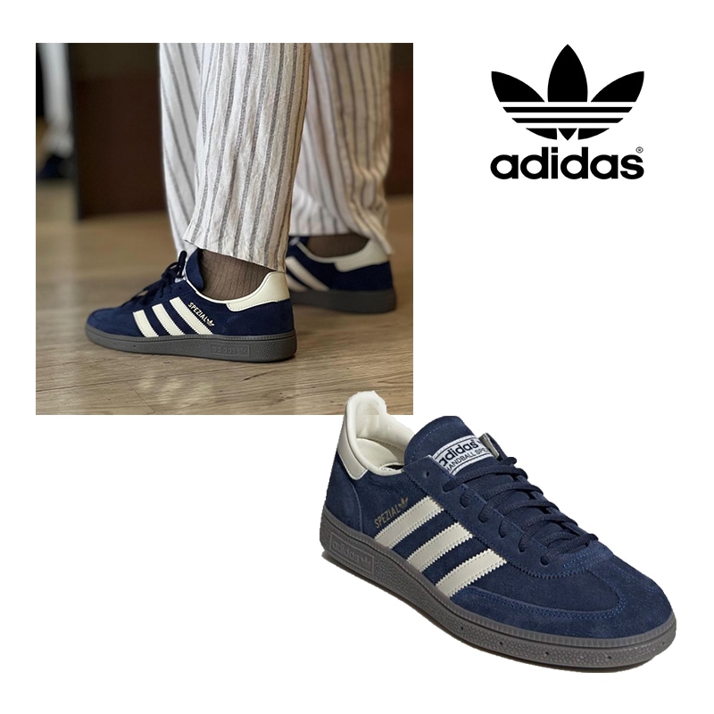 HANDBALL SPEZIAL IF7087 ハンドボール スペツィアル スニーカー シューズ スエード レザー レディース メンズ 3ストライプ 人気 韓国 クラシック 運動靴 ネイビー 紺色