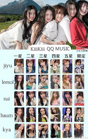 KiiiKiii I DO ME QQMUSIC 特典 トレカ25枚コンプセット Kiiikiii