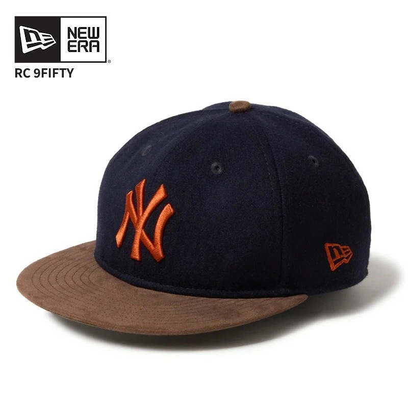 ニューエラ ユニセックス ローキャップ NEW ERA RC 9FIFTY ヤンキース ネイビー ブラウンスウェードバイザー 帽子 CAP 14667631
