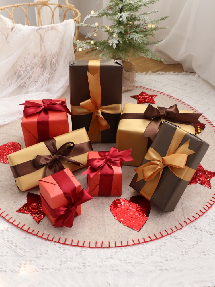 クリスマスギフトボックス装飾シーン設定ツリークリスマスイブボックスホリデー用品ドレスアップデスクトップオーナメントギフトパック