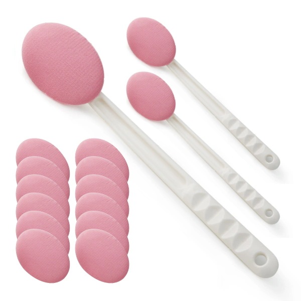 韓国垢すりささっと洗えるハンドルお風呂 ボディブラシ 3p + ボールタオル 10p セット