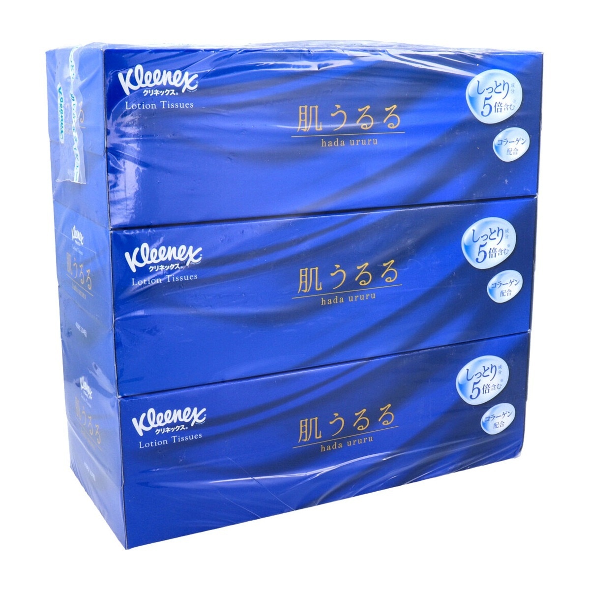 箱ティッシュ 保湿ティシュー 肌うるる コラーゲン配合 408枚204組 3箱入り X6パック 4,969円