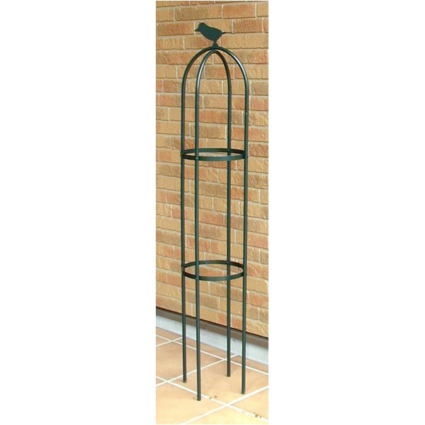 フラワースタンド/花台 (直径25cm×高さ120cm) 脚4本付 防サビ加工 スチールパイプ製 日本製 『ミニオベリスク アリビオ』