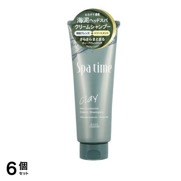 Spa time スパタイム クリームシャンプー (ディープクレンジング) 250g 6個セット