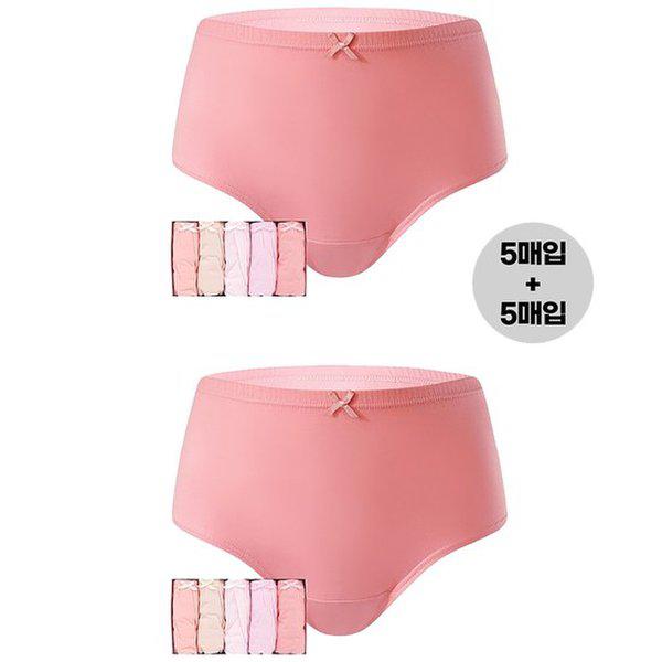 女性用コットンパンツ お母さんパンツ コットン シンプル ベーシック 無地 ギフトセット 10枚入り