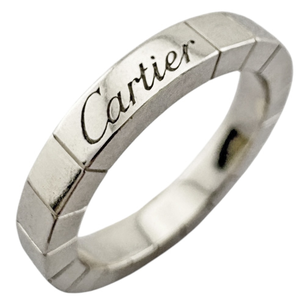 カルティエ ラニエール リング 指輪 9号 18金 K18ホワイトゴールド CARTIER 中古 美品